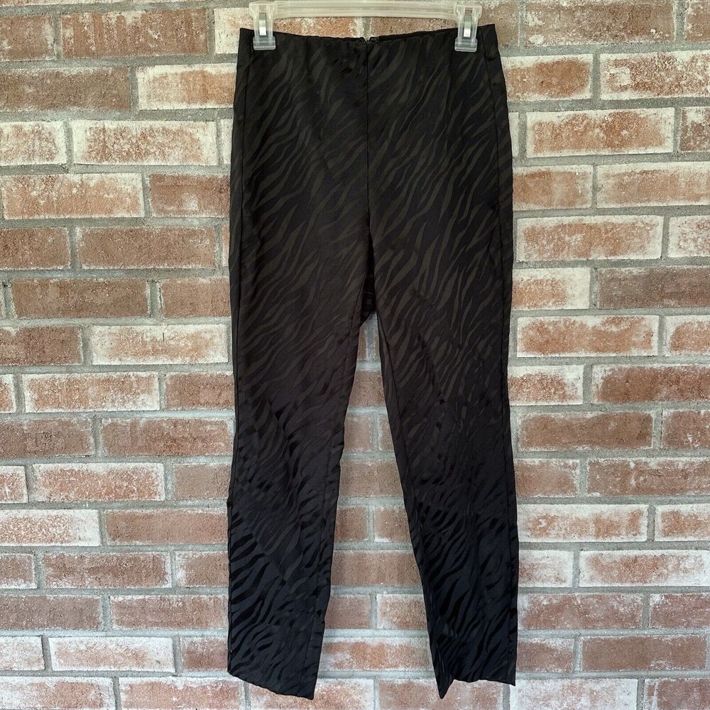 Rag & Bone Simone Pants Zebra Print Jacquard Blac… - image 3